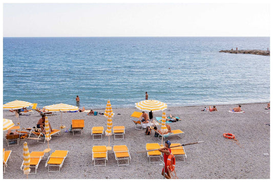 Liguria Beach Wall Art, Lifeguard Picture, Italy Art Print Giclée Rue Paradis Art Prints