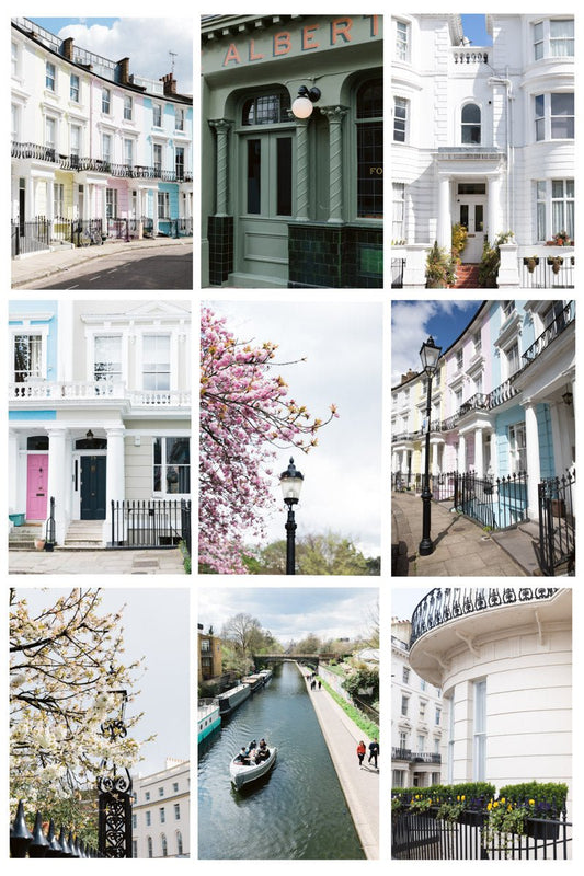 London Photo Collage - Elegant Primrose Hill Wall Art - Rue Paradis Art Prints